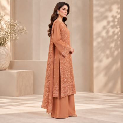 Rosé Heritage Embroidered 3-Piece Suit