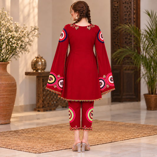 #Deep Crimson Red