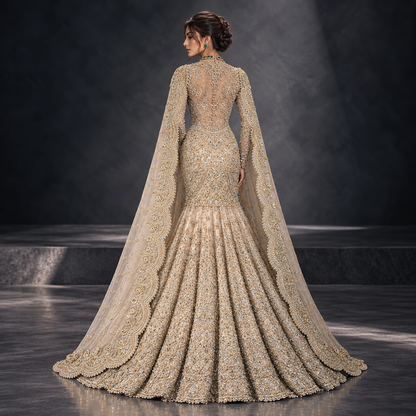 Emerald Champagne Imperial Bridal Gown