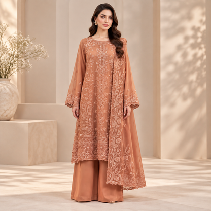 Rosé Heritage Embroidered 3-Piece Suit