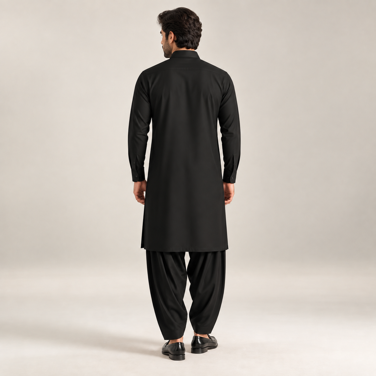 Midnight Black Classic Shalwar Kameez