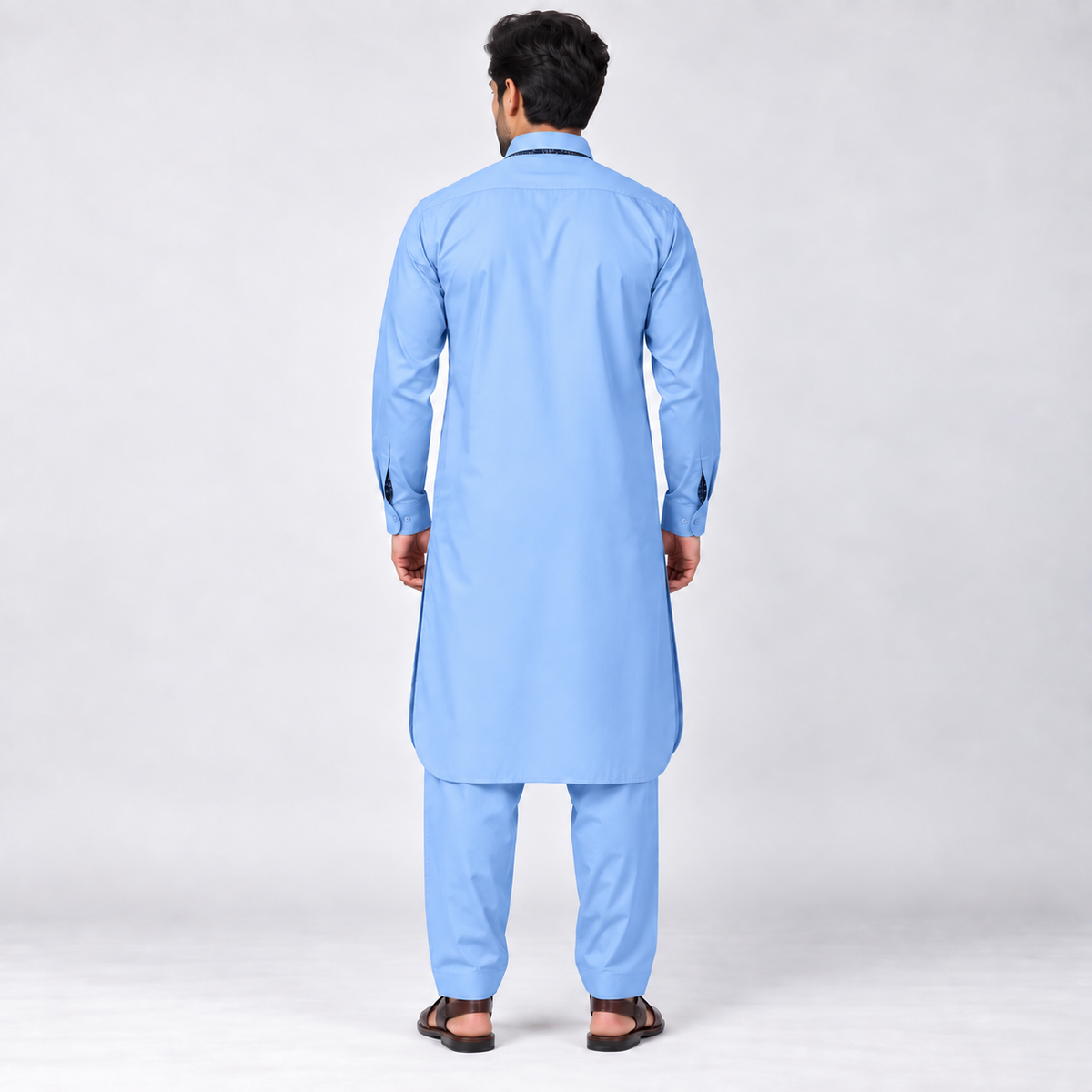 Sky Blue Classic Shalwar Kameez