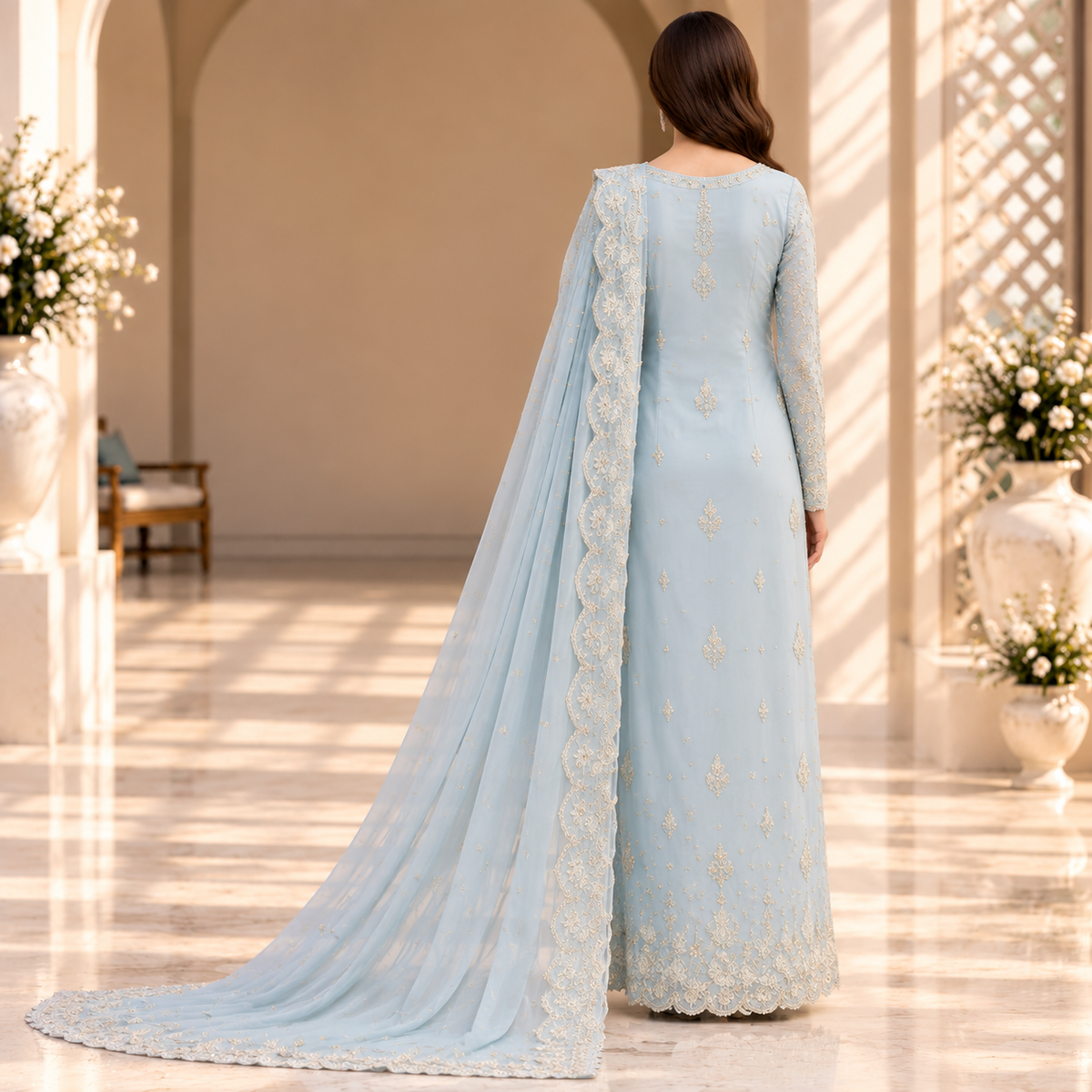 Celestial Mist – Luxury Ice Blue Pakistani Embroidered Bridal Suit
