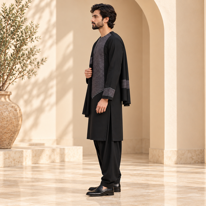 Afghan Heritage Embroidered Shalwar Kameez