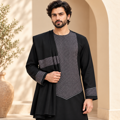 Afghan Heritage Embroidered Shalwar Kameez