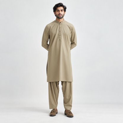 Desert Taupe Classic Shalwar Kameez