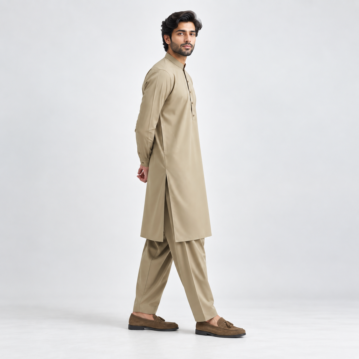 Desert Taupe Classic Shalwar Kameez