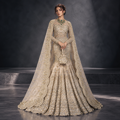 Emerald Champagne Imperial Bridal Gown