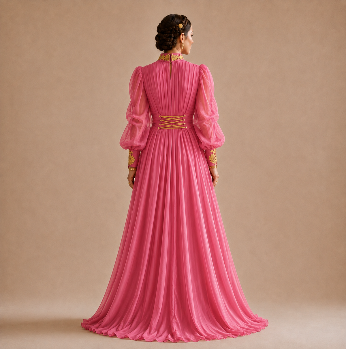 Pink Long Maxi Dress