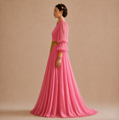 Pink Long Maxi Dress