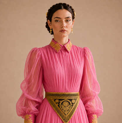 Pink Long Maxi Dress